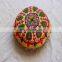 Flower Embroidered Suzani Round Cushion Cover Round Pillow Case 16'' CU16