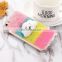 Glitter Powder Gradient Squeeze Relief Squishy Dropproof Protective Back Cover Case for iPhone 7