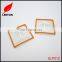 Factory custom plastic square logo badge for garment
