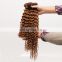 Hair weave color #4 human hair extension 8a