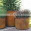 Corten Steel Round Through Planter Bed