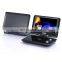 Universal car portable dvd player 9.8'' TFT screen with digital TV tunner/FM/support USB and SD card