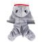 Warm Pet dog Cat gray shark coral fleece Clothes four feet Hoodie