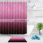 i@home Red digital printing polyester waterproof bathroom glitter shower curtain