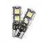 CANBUS No Error Car Accessories 9Smd 5050 12V Wedge Light Bulb Lamp T10 W5W Car Interior Led Lights