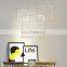 modern antique industrial rectangular acrylic chandelier for living room