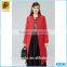 New design red long down jacket from Dongdu clothing factory