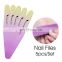 51105 VANALISA Professional 100/180 Emery Board Nail File Manicure Pedicure Half Moon Art Tools Custom Logo