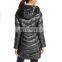 NEW women's hooded, V-quilted, thick slim down jacket compressible down jacket (regular and enlarged)