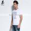 Black and white mens softextile t shirts short sleeve