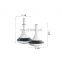 Narrow Mouth Nordic Creative Ceramic Decoration Home  Black White Matt Porcelain Vase For Flower