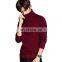 men's v-neck pullover bottoming sweater knitted sweater business men's clothing Solid color long-sleeved turtleneck sweater