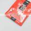 custom spot UV printed logo zipper mylar bags with clear window zip lock packaging
