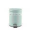 Embossing blue metal trash bin/waste bin advertising trash can