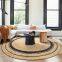Hand Made Jute Carpet Braided Round Rug With High Quality