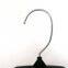 484 VICS Black Plastic Hangers With Rotating Metal Hook And Notches For Straps, Great For Shirts/Tops/Dresses