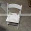 Factory supply plastic resin italian design plastic chair white wedding folding chair