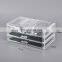 Large fancy acrylic desktop storage box acrylic jewelry makeup storage organizer stackable cosmetic organizer 4 drawers with lid
