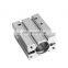 Factory Supply High Precision Slide Silver One-piece Piston Finger Cylinder Double Acting Pneumatic Cylinder