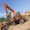 Excellent condition doosan dh140 wheel digger , Second hand dh140w-7 , Doosan dh120 dh130 dh140 dh150 dh180