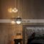 New Postmodern LED Chandelier Simple Hanging Light For Restaurant Bar Dining Room Bedside All Copper Crystal Pendant Light
