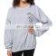 Customized Fitness slim fit OEM Sweatshirts High Quality Cotton Polyester Womens Raglan Sleeves Slim Fitness Sweatshirts