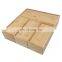 Natural Clear Drawer Storage Box Bamboo Ziplock Bag Organizer Openable Top Lids/ziplock Bag Storage Organizer 4 Pieces