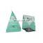 High barrier small plastic sample pouches triangle heat seal aluminum foil custom bag cosmetic sachet packaging