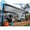 Powder Coated Metal Garden Pergola Roof Gazebo with Roller Side Screen gazebo aluminum pergola