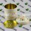 round domed flower tea metal packaging