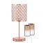 Bedroom Crystal Desk Lamp Touch Dimming Dual USB Charging Lamp