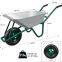 Industrial Wheelbarrow Garden Tracked Construction Heavy Duty Wheelbarrow 6 Cbf Metal Tray Air Tire