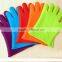 Silicone BBQ Cooking Grill Glove Mitts and Meat Shredder Bear Claw Set
