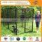 Black powder coated durable welded dog cage / dog kennel