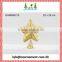 Christmas tree topper of gold star christmas decoration