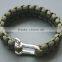 Fashion Stainless Steel Gold Clasp 550 Custom Paracord Bracelet