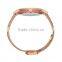 White Dial Color Strap Changing Watches Rose Gold Band Watch