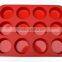 YangJiang factory manufacture round Shape Muffin Cake Silicone Baking Molds