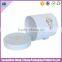 Logo customized paperboard white round roses hat box