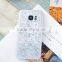 Transparent Glue Dispensing TPU Soft Case With Shiny Sequins for Samsung S6
