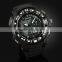 Men's Rubber Strap Black Analog Digital Dual Sport Watch WS082