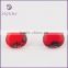 Wholesale Fashion synthetic oval shape red faceted glass gems