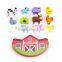 Develops Baby's Fine Motor Skills Stack Fun Farm Animal Shapes Wooden Stacking Blocks                        
                                                Quality Choice