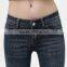 New Arrival Washed fashion knitted tall women's fancy denim jeans ladies sex jeans women's fashion butt lifting skinny jeans