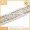 Fancy design 2cm ribbon trim with golden thread