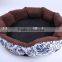 Blue Flora Winter Thick Canvas Pet Bed