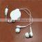 2014 new products best quality retractable earphones from Shenzhen factory XTY-02