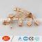 fancy custom logo pull rose gold metal zipper slider