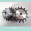 Type B double sprocket, stock bore roller chain sprocket
