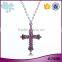 Cheapest price one dollar product full jewelled cross pendant necklace